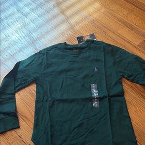 Polo by Ralph Lauren Men's Dark Green Long Sleeve Tee